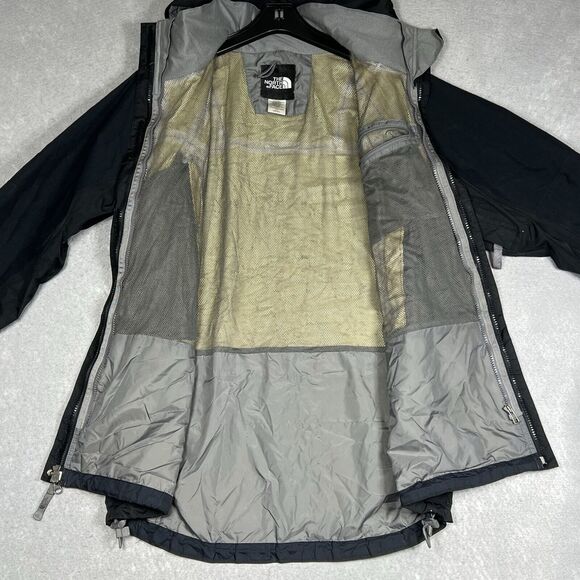 Vintage The North Face TNF Gore-Tex Parka Jacket Women’s Large Solid Black - Picture 2 of 16